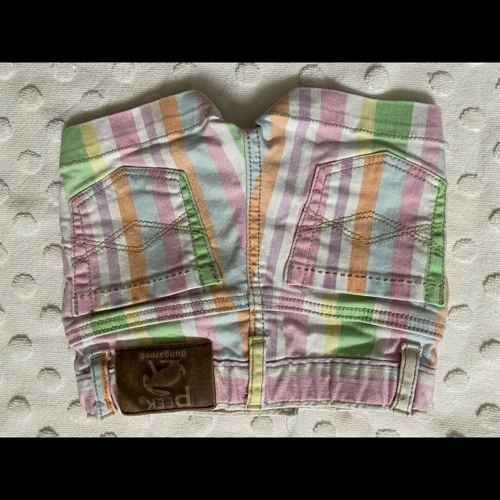 Peek pastel striped shorts